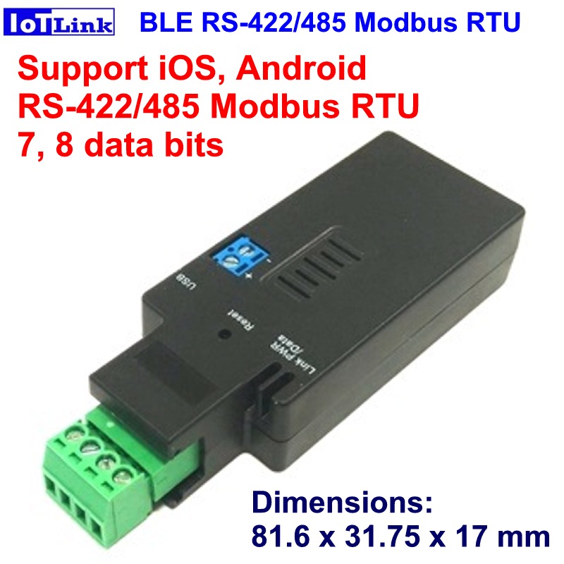 BT for iOS RS485 BLE V4.2 modbus RTU serial converter,RS485 Bluetooth BLE serial 
